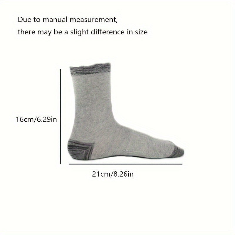 Men's Thick Sport Socks Breathable Mid Calf Basketball Socks