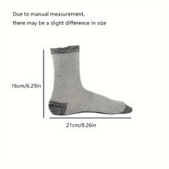 Men's Thick Sport Socks Breathable Mid Calf Basketball Socks