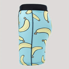 Stretch Men's Boxer Shorts Banana Pattern Underwear
