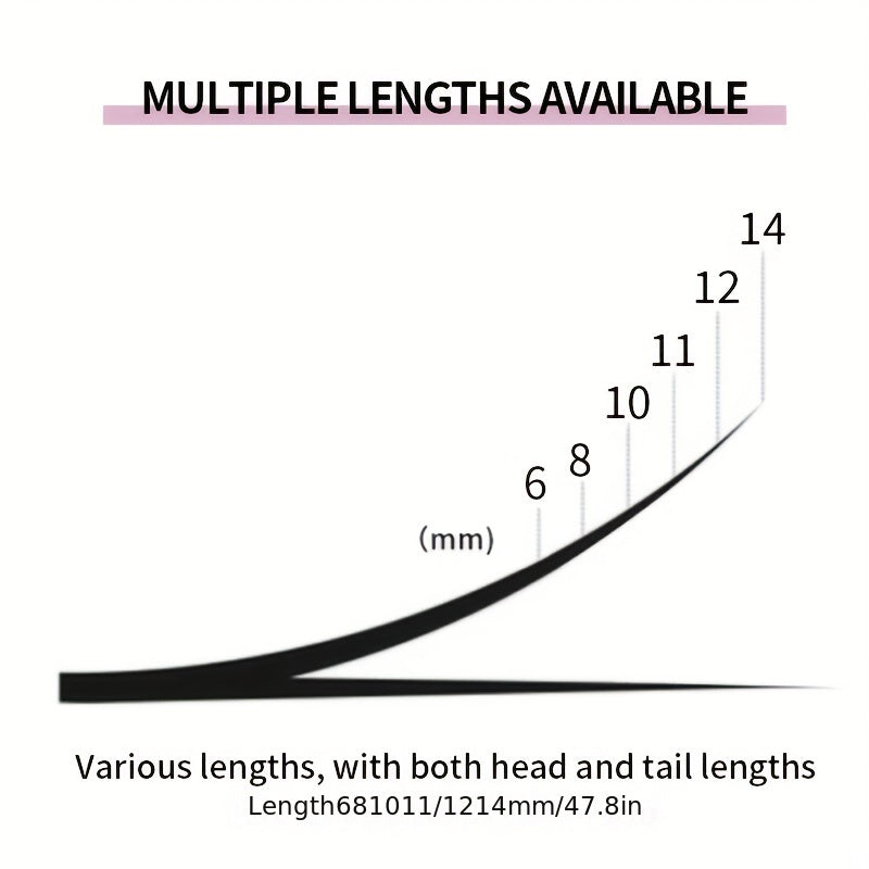 12 Row Grafted Eyelashes Natural 10D 20D Cluster False Eyelashes