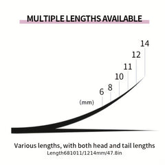 12 Row Grafted Eyelashes Natural 10D 20D Cluster False Eyelashes