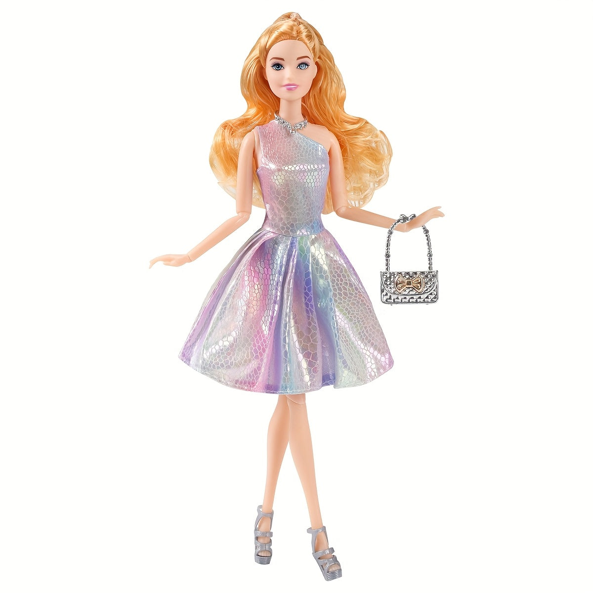 5" Girl Doll with Sweet Dress Necklace Bag Shoes - 9 Styles