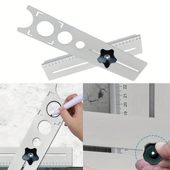 Tile Locator Ruler Drilling Positioning Opener