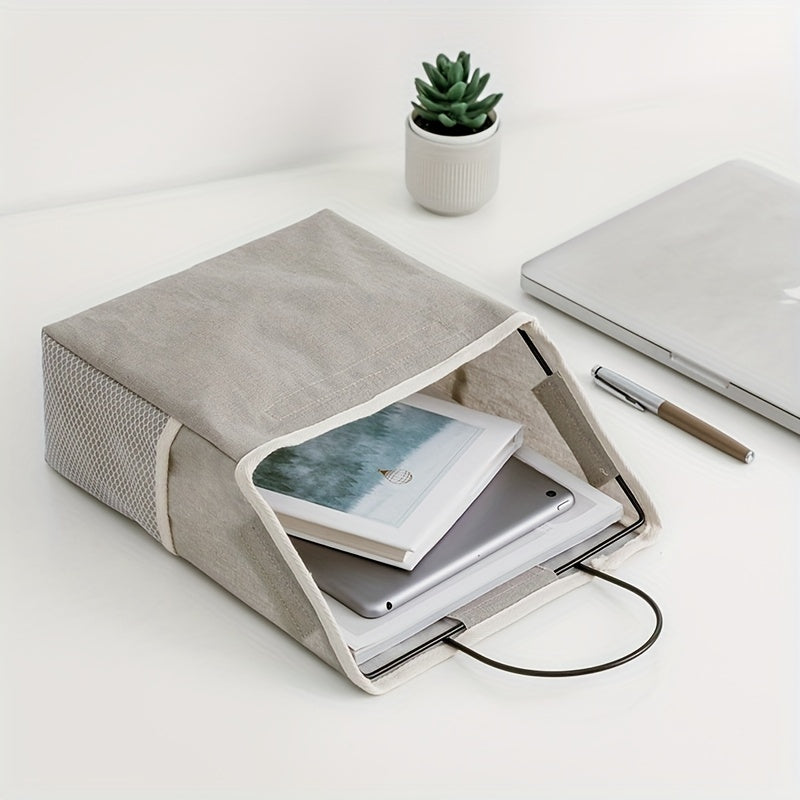 Bedroom Storage Hanging Bag Wall Fabric Desktop Linen Storage Bag