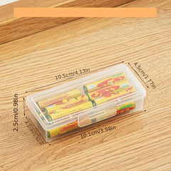 Mini Transparent Storage Box for Pills Earphones Jewelry