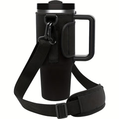 Water Bottle Carrier Bag for 30-40oz Tumbler with Adjustable Strap
