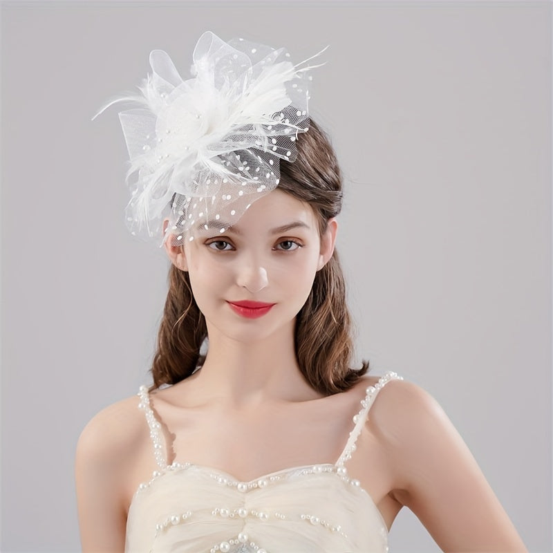 Flower Head Piece Duck Billed Clip Bridal Hair Accessories