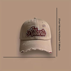 3D Embroidery Letters Baseball Cap Soft Top Hat