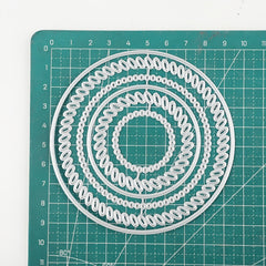 Metal Cutting Dies Round Frame Stencils DIY Scrapbooking Stamp Album Decorative
