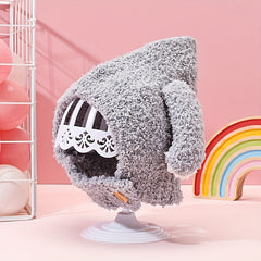 Winter Rabbit Ear Baby Hat Plush Knitted
