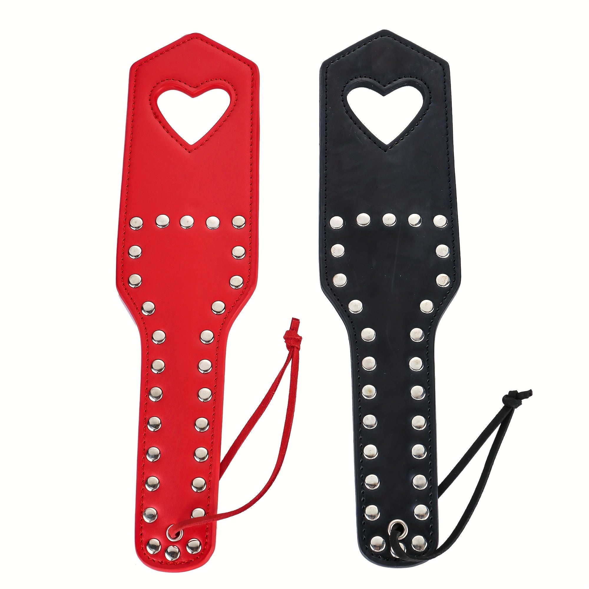 Riding Crop Heart Hole Leather Paddle Equestrian Crop