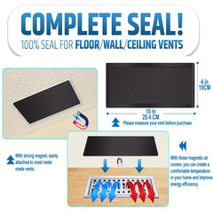 5pcs Magnetic Vent Covers for Floor Register Air Vent Screen Mesh