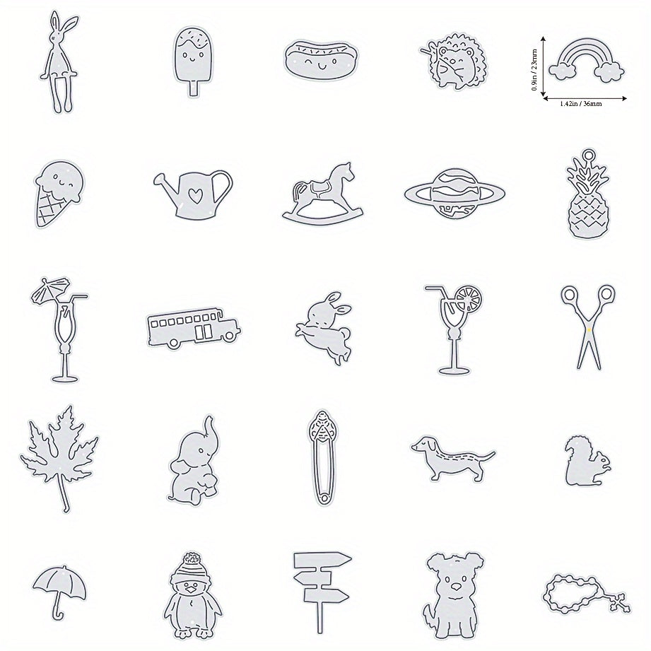 30pcs 50pcs Metal Cutting Dies Stencils for Scrapbooking DIY Crafting Supplies