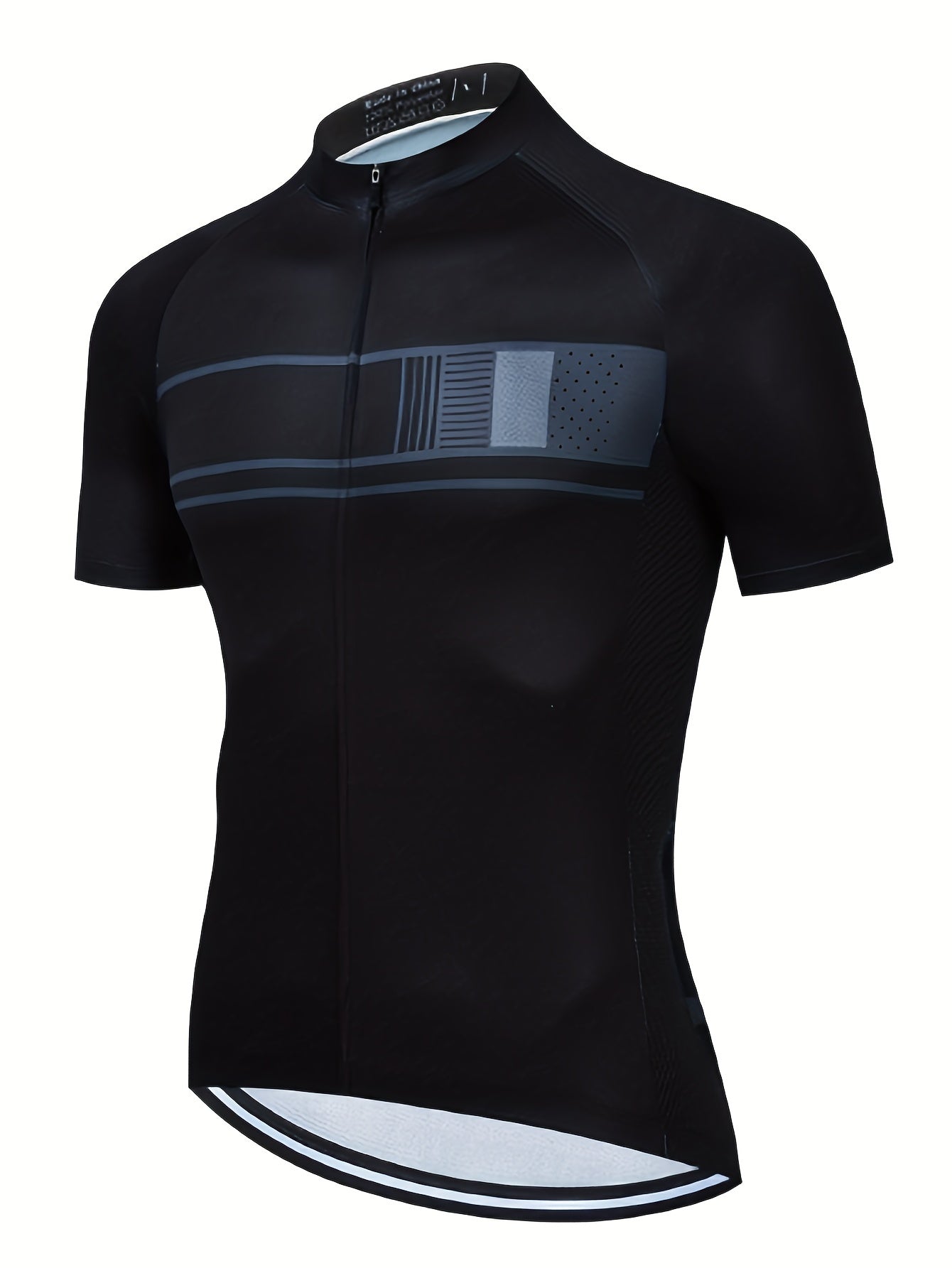 Men's Solid Cycling Jersey Long Sleeve Active Shirt