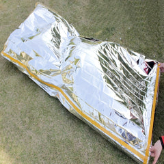 2pcs First Aid Sleeping Bags Windproof Warm Sleeping Bag Camping Trekking