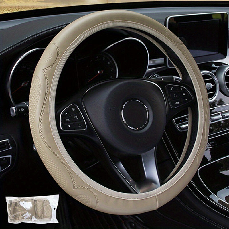 Universal Auto Car Steering Wheel Cover Leather Breathable Anti slip