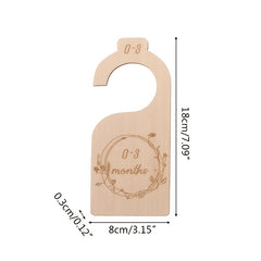 Wooden Baby Closet Size Dividers, 7 Pcs