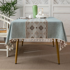 Durable Tablecloth for Dining Room Kitchen Living Room TV Cabinet Co