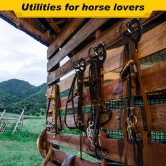 Wall Mount Horse Bridle Rack with Tubes and Screw