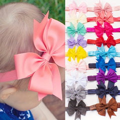 Cute Ribbon Dovetail Bow Headband for Baby Girls
