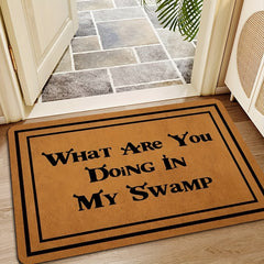 Welcome Entrance Doormat Low Pile Indoor Outdoor Non Slip Mat