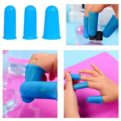 3pcs Silicone Finger Cots Sleeves Epoxy Resin Mold Casting Tool DIY Craft Art