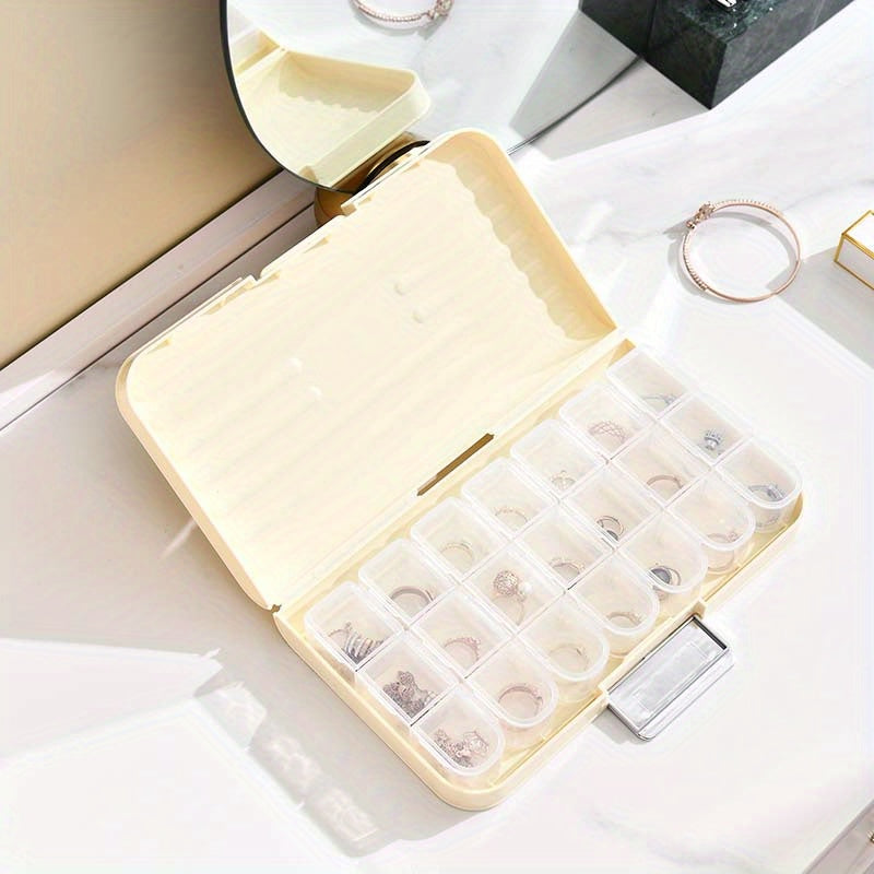 Grid Jewelry Storage Box for Traveling