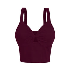 Sexy V Neck Twist Front Cami Top