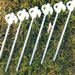 Camping Ground Nail Wind Rope Set with Storage Bag