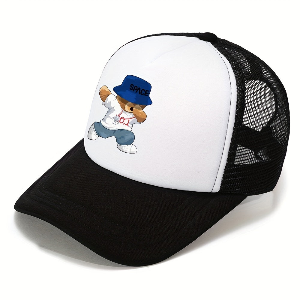 Men's Outdoor Sunshade Baseball Cap Mesh Breathable Trucker Hat