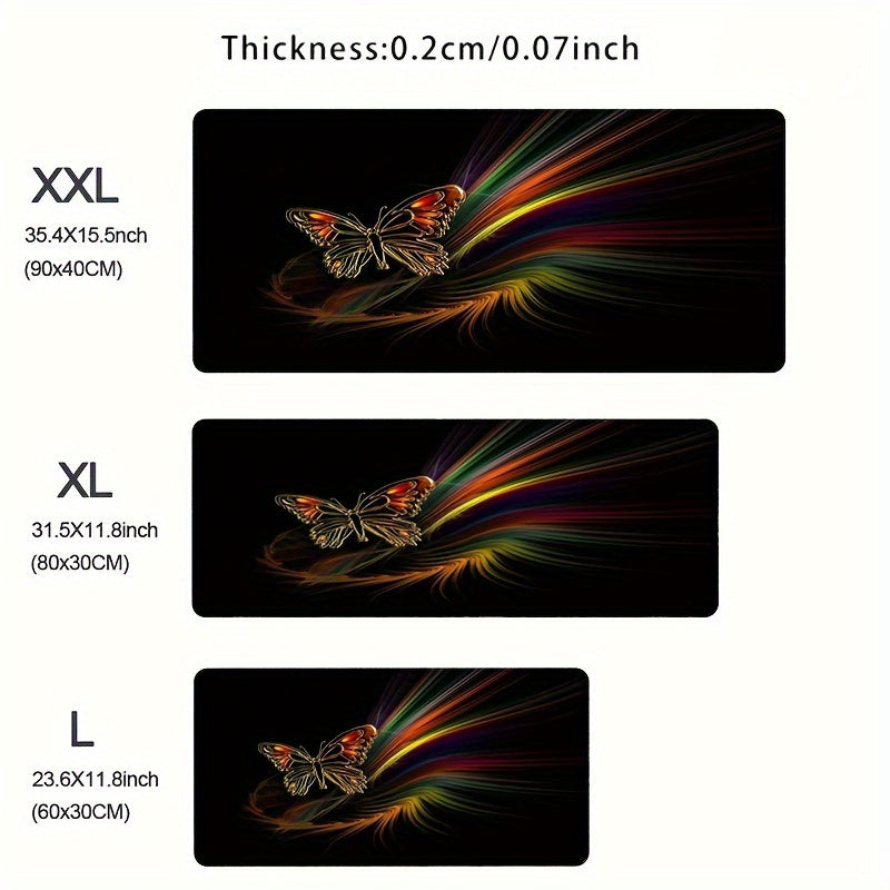 Butterfly Anime HD Large Mouse Pad Soft Desk Mat