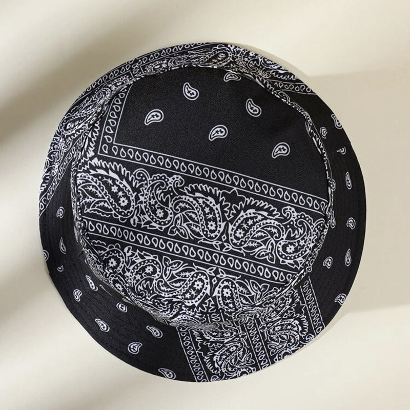Paisley Print Bucket Hat Lightweight Casual Unisex Fisherman Cap