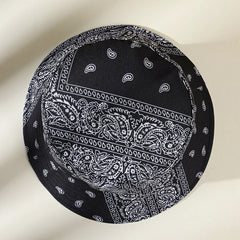 Paisley Print Bucket Hat Lightweight Casual Unisex Fisherman Cap