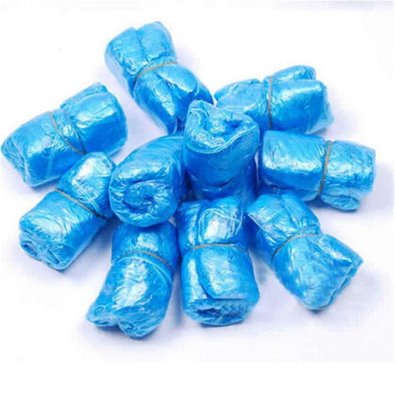 100PCS Medical Waterproof Shoe Covers Disposable Overshoes Mud-proof