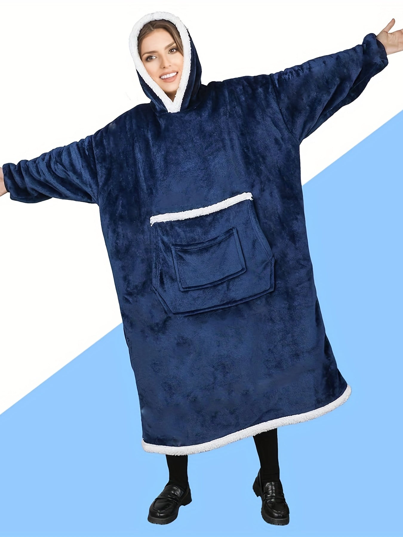 Plush Hooded Night Robe Warm & Comfy Women's Sleepwear