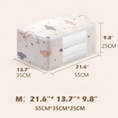 Foldable Storage Bag Quilt Toy Organizer with Reinforced Handles