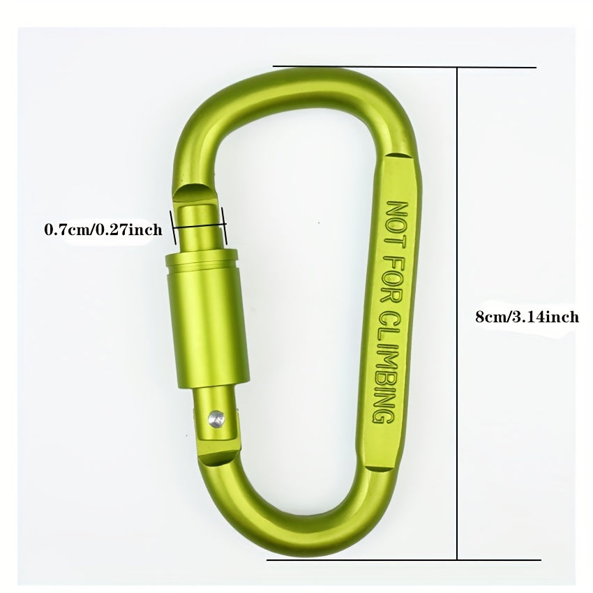 MAIDEZHI D Carabiner Aluminum Spring Hook Backpack Hanging Buckle