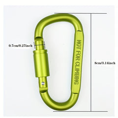 MAIDEZHI D Carabiner Aluminum Spring Hook Backpack Hanging Buckle