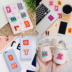 50pcs Alphabet Stickers Puzzle Educational DIY Cartoon English Letters Stickers