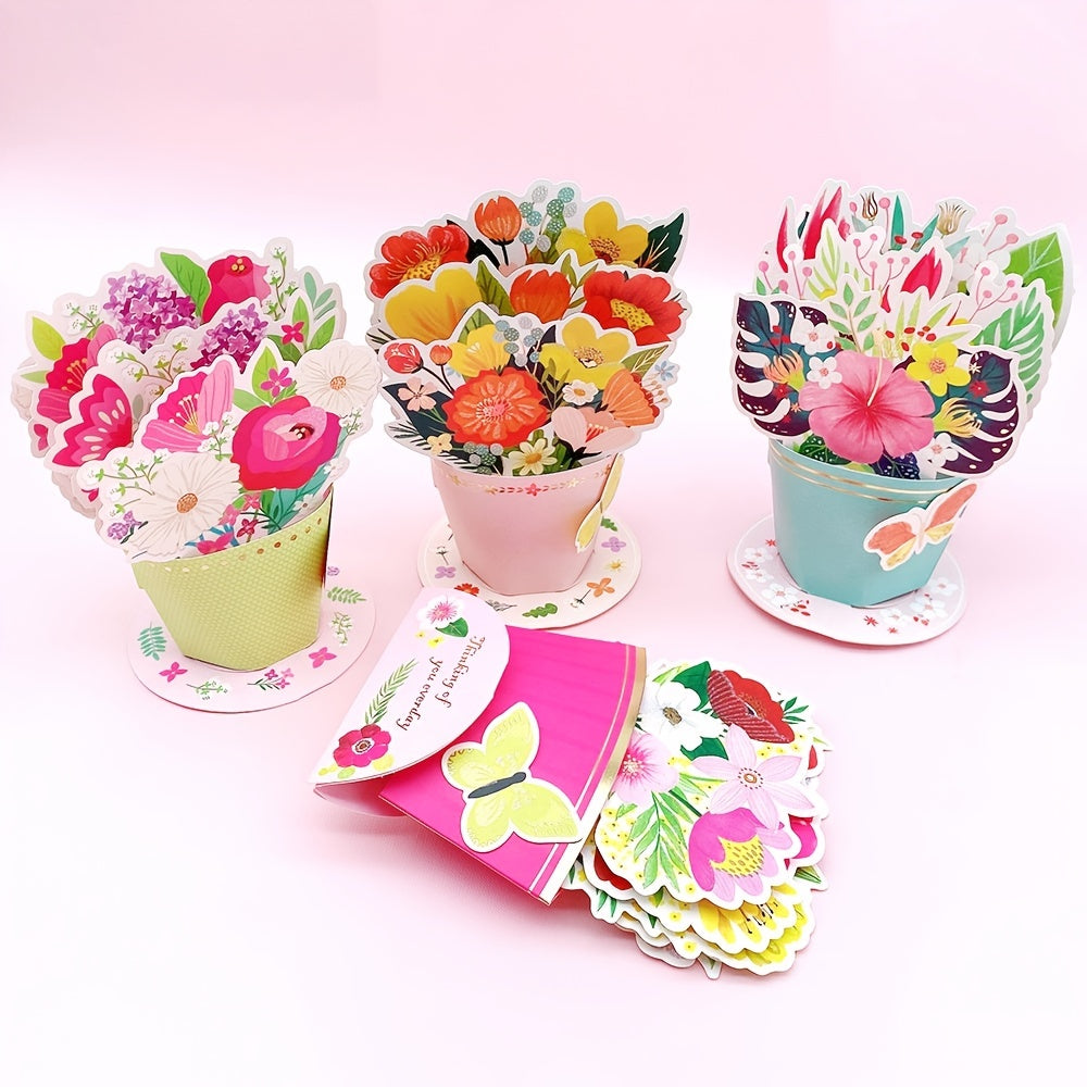 Mother's 3D Greeting Card Creative Gift Paper Carving Decoration Ornament