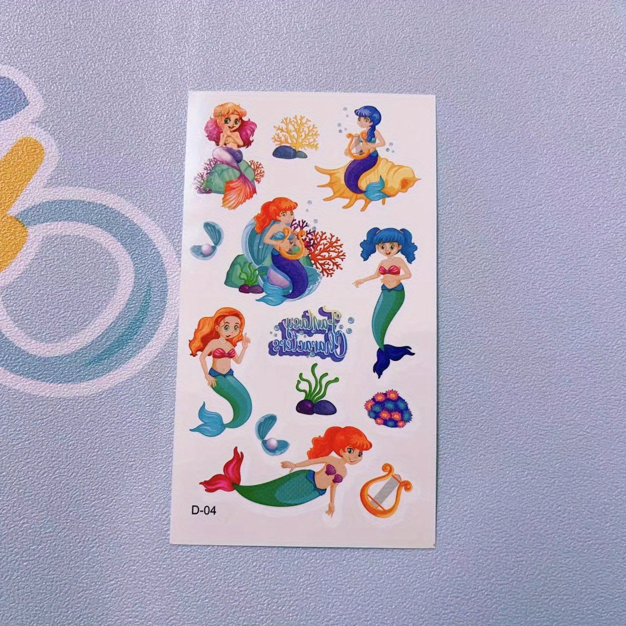 Mermaid Tattoo Stickers Waterproof Ideal for Parties