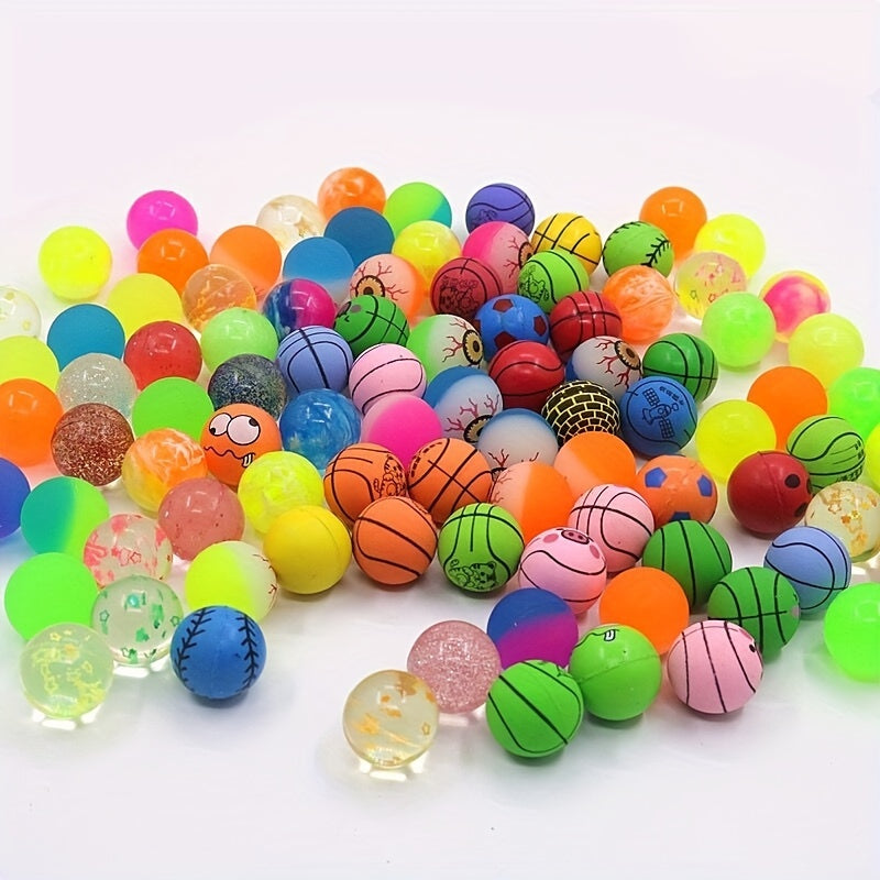 20pcs Solid Rubber Elastic Ball For Outdoor Game