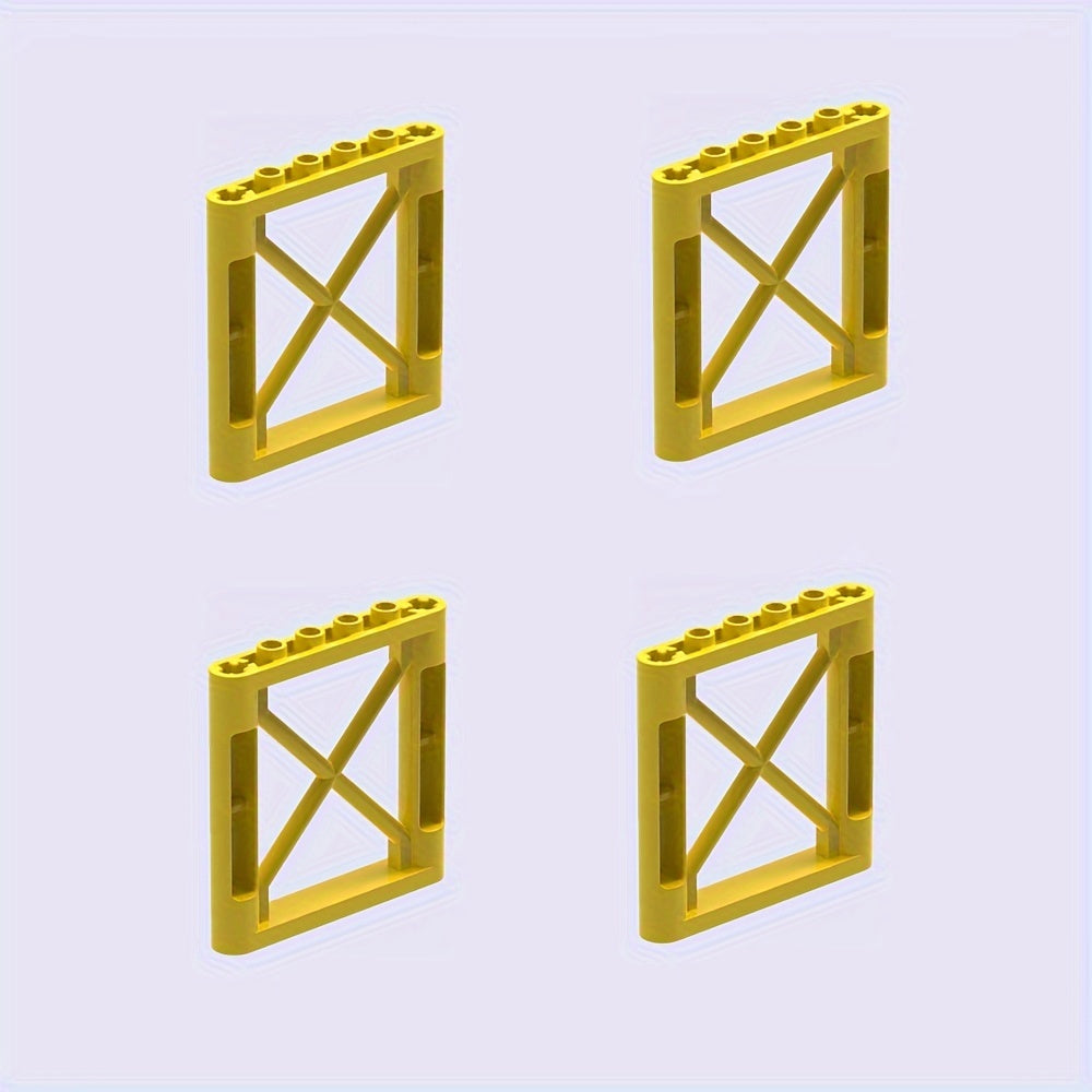 4pcs Building Block Fence Wall Set for Kids DIY Animal Scene Play