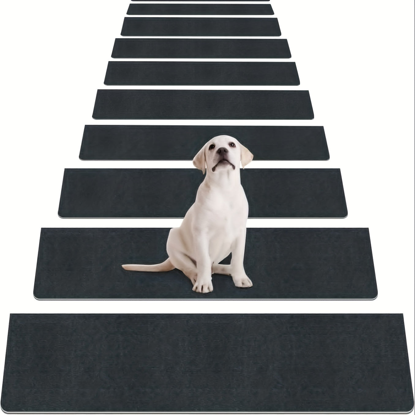 15pcs Stair Treads Non Slip Indoor Carpet Runners For Wood Steps