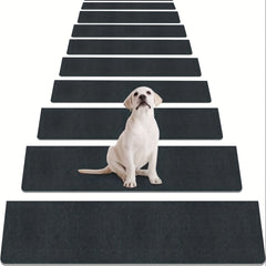 15pcs Stair Treads Non Slip Indoor Carpet Runners For Wood Steps
