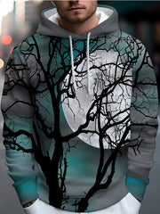 Men's Graphic Hoodie Loose Pullover for Autumn Winter