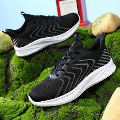 Men's Knitted Breathable Lightweight Running Shoes
