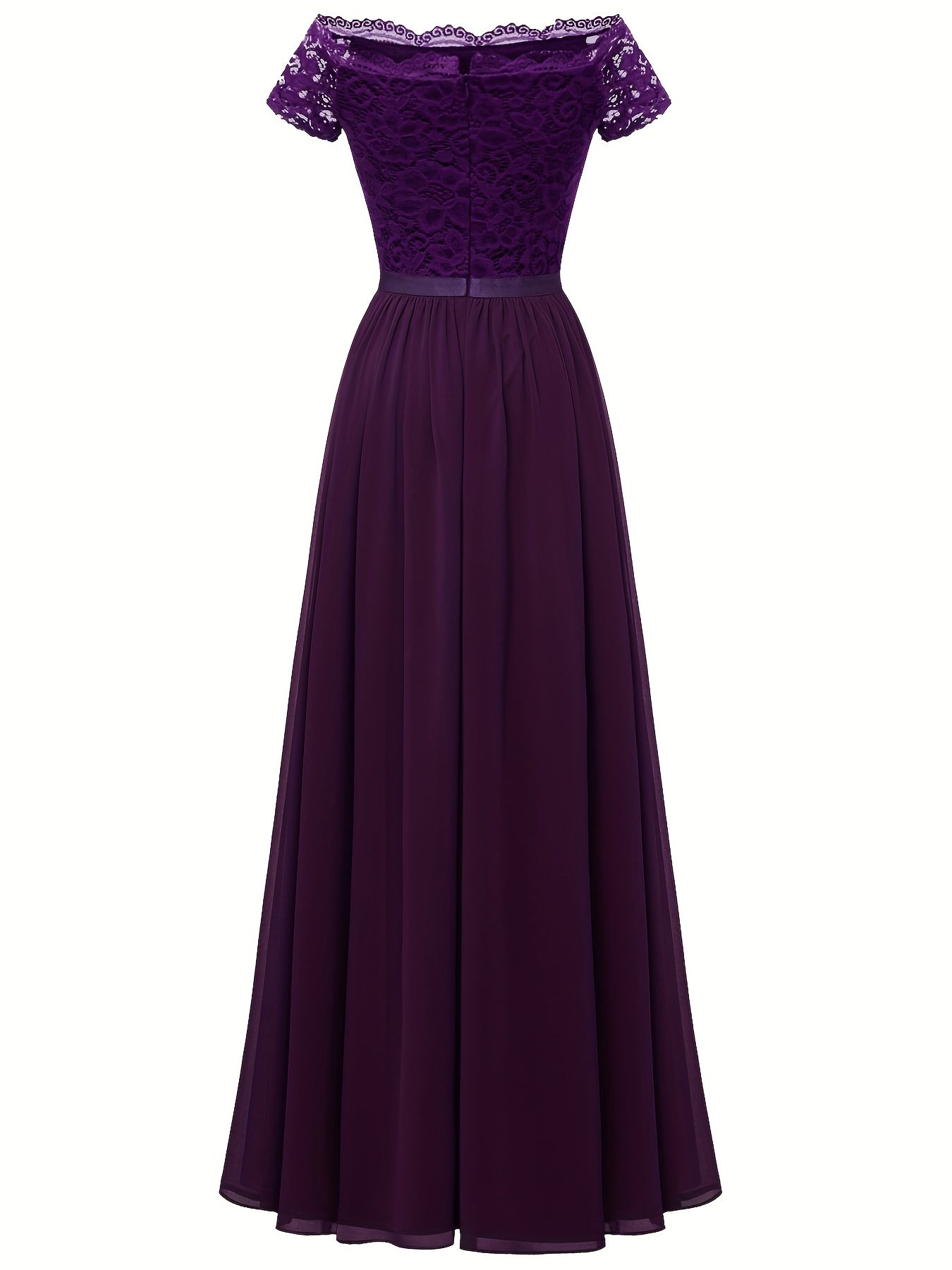 Cold Shoulder Lace Bridesmaid Dress Wedding Party Dress