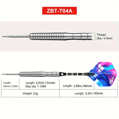 3pcs 23g Tungsten Steel Dart Set for Outdoor and Indoor Training