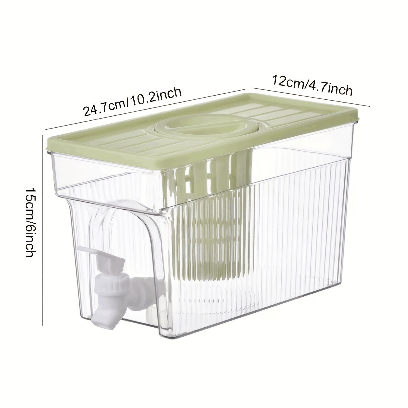 Large Capacity Beverage Dispenser with Infuser for Cold Drinks, Tea, Juice